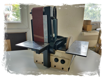 DIY Band-Tellerschleifer Winkelschleifer-Umbau zur stationären Schleifstation