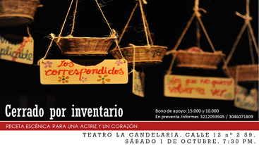 Cerrado por inventario en el Encuentro de teatro gestual Gesto Vivo