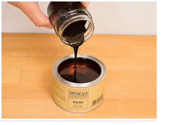 Öle und Wachse pigmentieren: Gemisch zum Öl geben