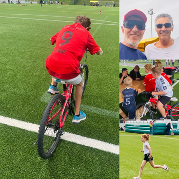 Über 100 Kinder machten beim Mini-Duathlon mit