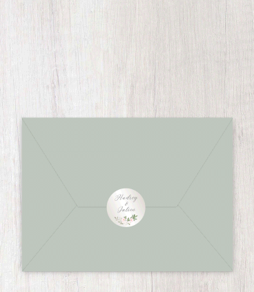 Save the date mariage numérique animé, arche, cérémonie laïque, fleurs