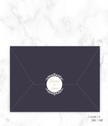 Save the date mariage numérique animé, chic, elegant, photo, dentelle, doré, oriental