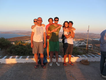 Beim Sonnenuntergang am Kastro in Plaka (Milos)