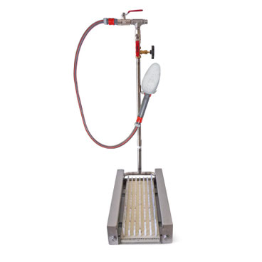 Shoe washer grid-installation 