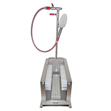 Boot washer stainless steel with collection tray