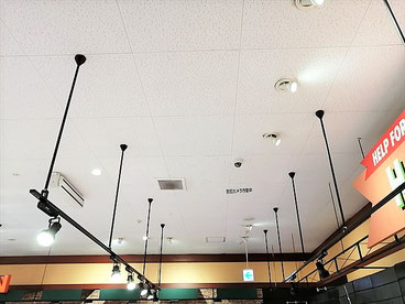 防カビ施工後の天井