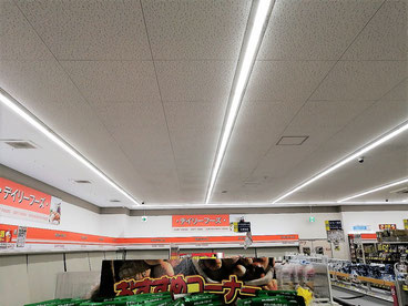 防カビ施工後の天井