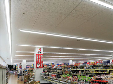 防カビ施工後の天井