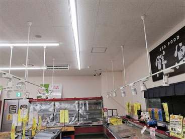 防カビ施工後の天井