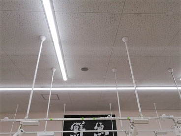 防カビ施工後の天井
