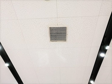 防カビ施工後の天井