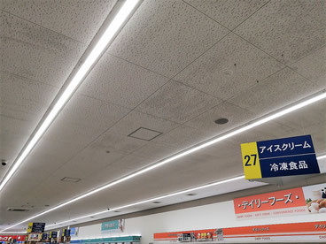 防カビ施工後の天井