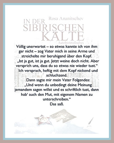 Zitat aus den Buch "In der sibirischen Kälte"