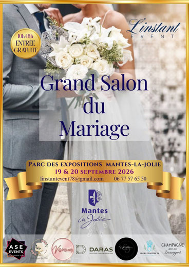 Grand Salon du Mariage de Mantes-la-Jolie 19 et 20 Septembre 2026
