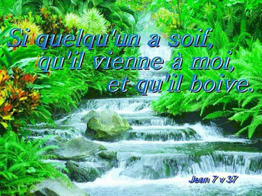 L'eau de la vie sort du trône de Dieu et de l'Agneau, elle est gratuite. Elle assainit, elle vivifie, elle donne l'espoir.