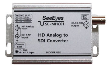 コンバーター本体写真（SC-MHC01; TVI/AHD/CVI to HD-SDI/EX-SDI）