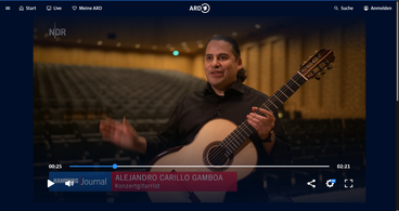 Interview in der Elbphilharmonie Hamburg mit Alejandro Carrillo Gamboa