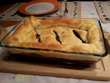 Zuhause in Deutschland nachgekocht: Steak & Ale Pie.