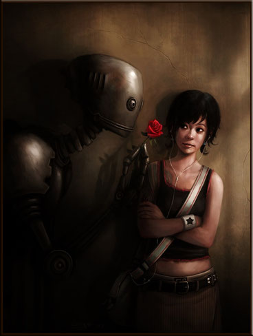 Robot in Love by Rudeone
