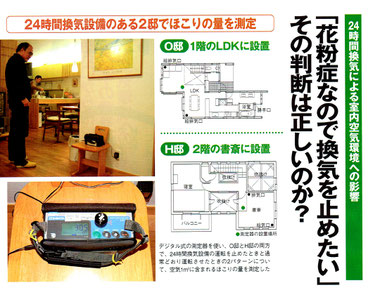 ２４時間換気の実証　