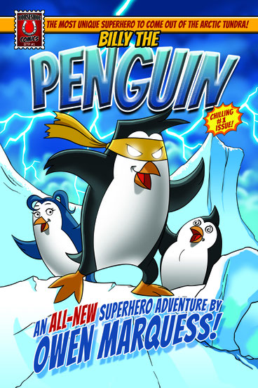 Comic creator Aaron Warner introduces Billy The Penguin as first freelance opportunity to other artists.