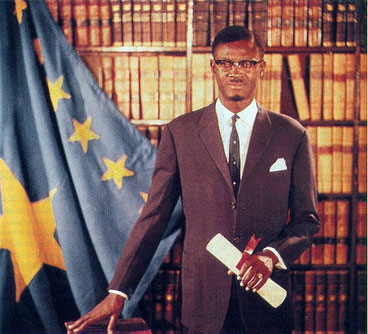 Porträt von Premierminister Lumumba