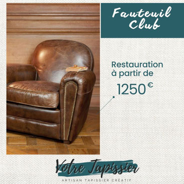 cout retapisser fauteuil cuir