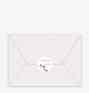 Save the date mariage numérique animé, Bouquet champêtre, fleurs, fougère