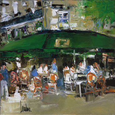 "Sous le tivoli" - 30x30 