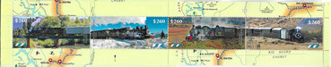 La Trochita stamp se-tenant Patagonia
