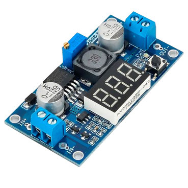 lm2596 guatemala, modulo regulador, modulo dc dc, electronica, electronico, voltimetro, modulo lm2596 con voltimetro