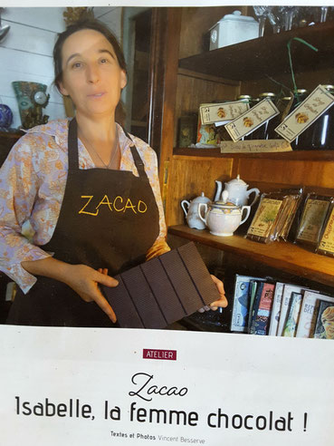 zacao la chocolatière Isabelle Zliechovec