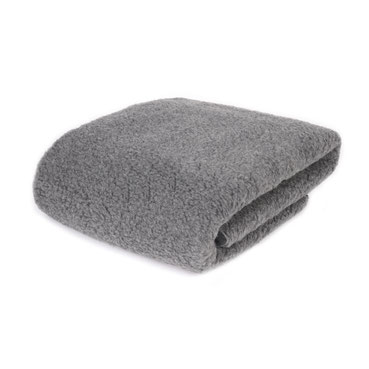 Plaid en laine naturelle de mouton douce ne gratte pas lavable machine couverture