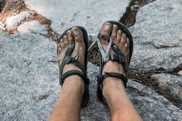 Battered pair of Lunas after extensive hiking in South Korea