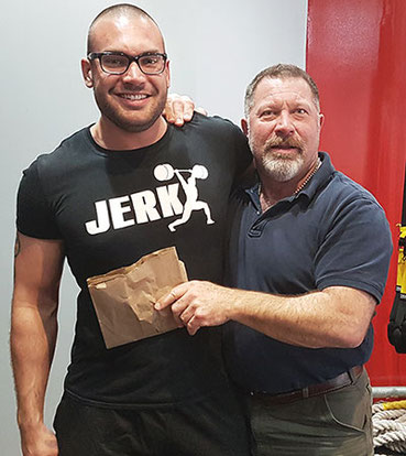 Lukas Buschkühl mit Mark Rippetoe