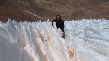 Paso Agua Negra, Büßereisformationen Argentinien