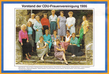 Vorstand der CDU-Frauen Idsten 1986