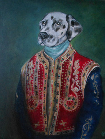 peinture chien