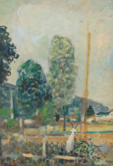 Jean Milhau, Paysage à la biquette (550x380)