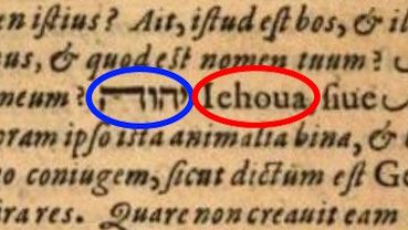 Name Jehovah not in Bible
