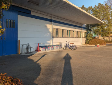 サイクルラック設置工事：工事前