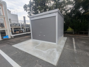 シャッター物置新設工事：工事後