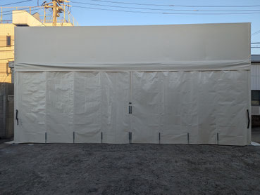 テント造製品置き場：工事後