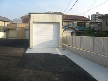 貸し倉庫新築工事：工事後