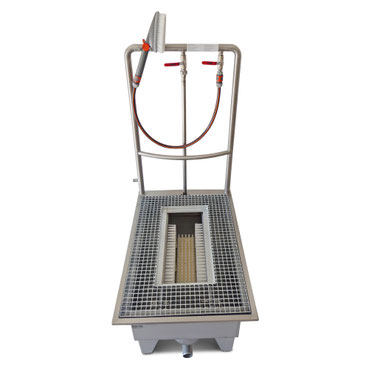 Lave-bottes inox à encastrer