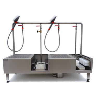 Installation de lavage pour bottes et chaussures de travail