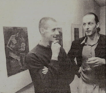  mit Olaf Böhm-Dores 1992 im Museum Greifswald