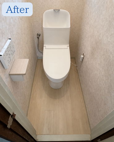TOTO　　トイレリフォーム　トイレ　施工後　千葉　佐倉市　スリーエイトホーム