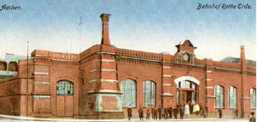 Der alte Bahnhof Rothe Erde 1880