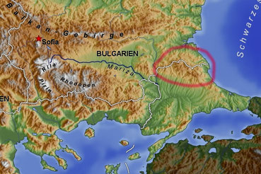 Strandzha massivet mellem Bulgarien og Tyrkiet